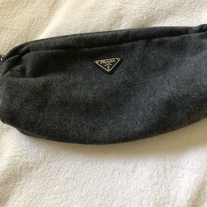 Prada flannel clutch